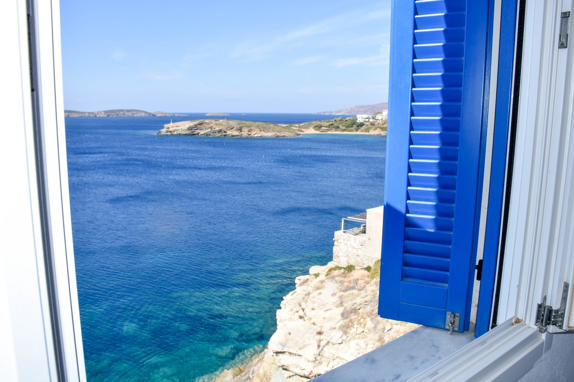 Aegean Sea View Villa Batsi Exterior foto